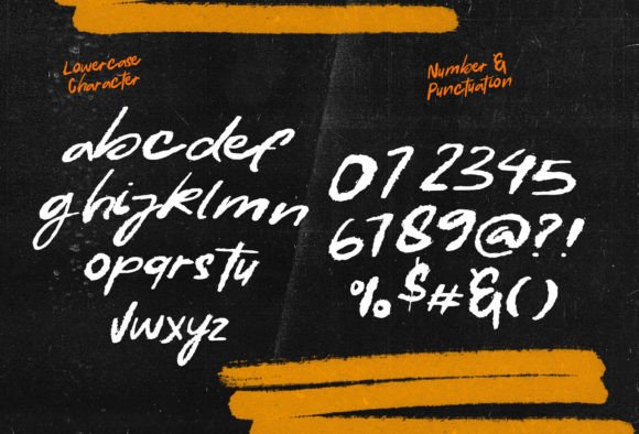 Batang Tebo Font PNG with transparent background - Preview 3
