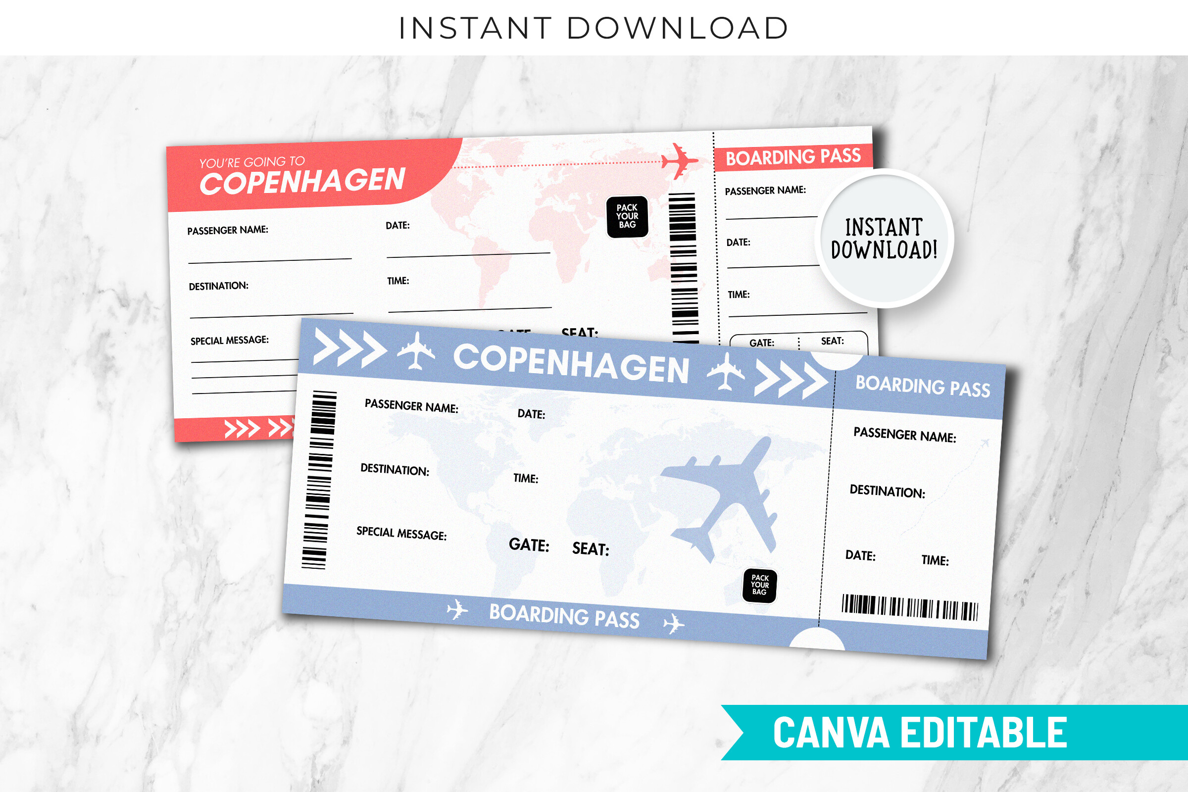 Copenhagen Trip Surprise Gift Ticket
