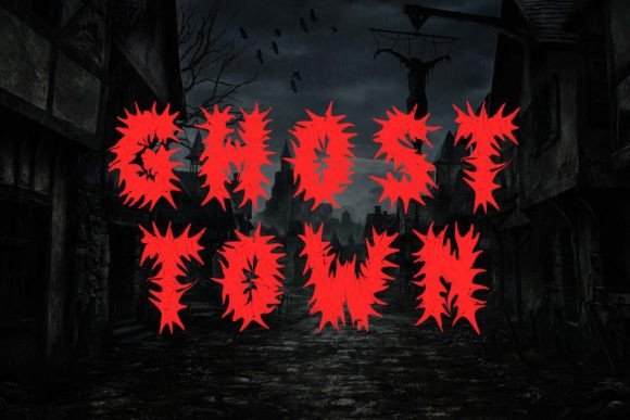 Death Prison Font PNG with transparent background - Preview 1