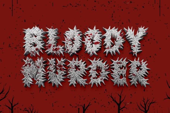 Death Prison Font PNG with transparent background - Preview 2