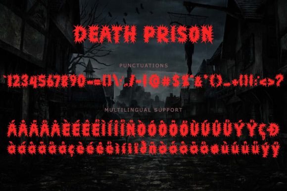 Death Prison Font - Preview 5
