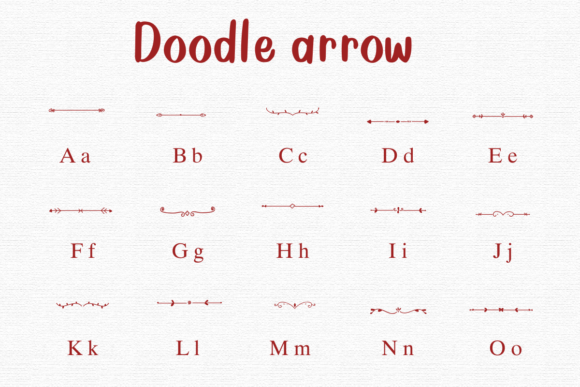 Doodle Arrow Font - Preview 1