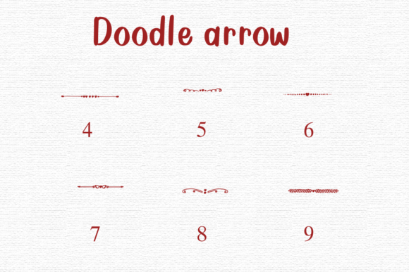 Doodle Arrow Font - Preview 3