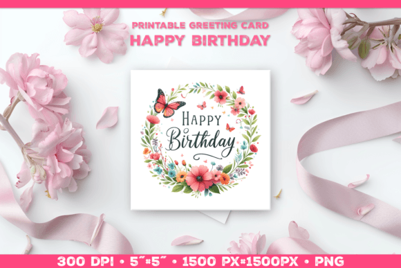 Happy Birthday Greeting Card Printable