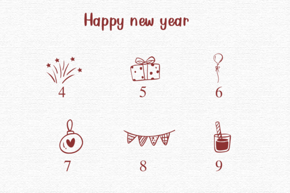 Happy New Year Font - Preview 3