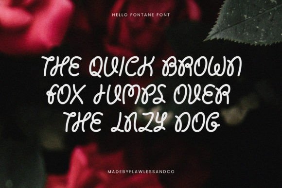 Hello Fontane Font - Preview 4