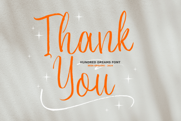 Hundred Dreams Font PNG with transparent background - Preview 5