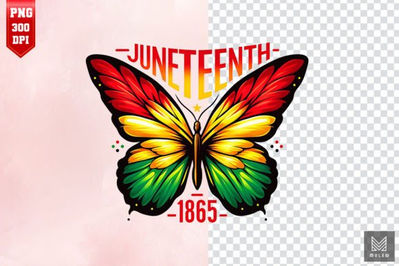 Juneteenth 1865 Butterfly Sublimation Graphic Crafts By Mulew