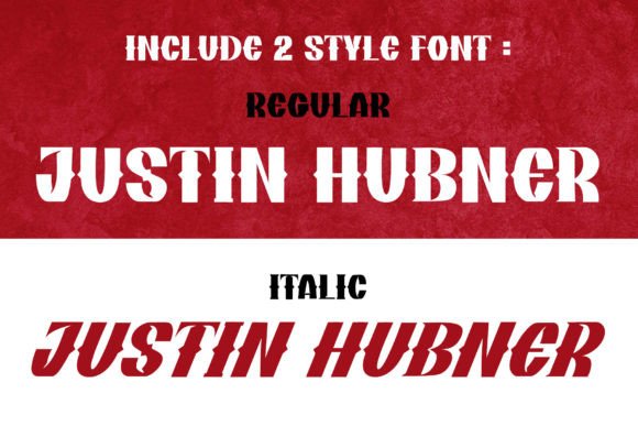 Justin Hubner Font PNG with transparent background - Preview 4