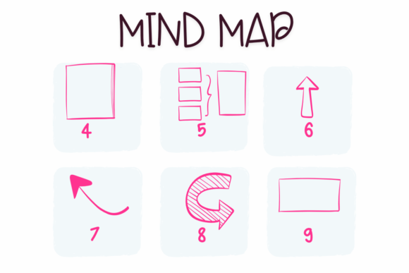 Mind Map Font PNG with transparent background - Preview 3