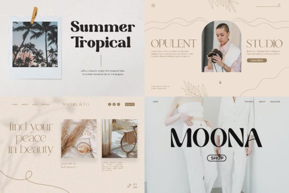 Modern Bundles  Font PNG with transparent background - Preview 1