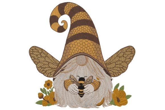 Yellow Honey Bee Gnome