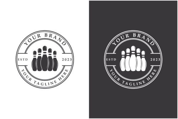 Bowling Logo Vector Illustration