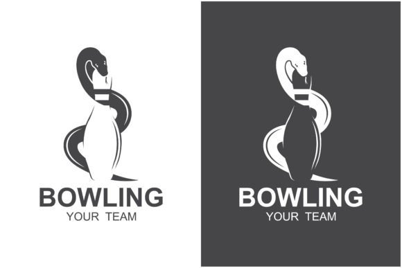 Bowling Snake Logo Vector Illustration Grafica Loghi Di Acillia eggi saputri