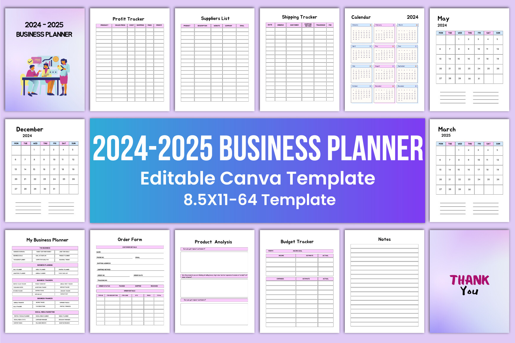 2024-2025 BUSINESS PLANNER Canva Graphic by munjixpro · Creative Fabrica
