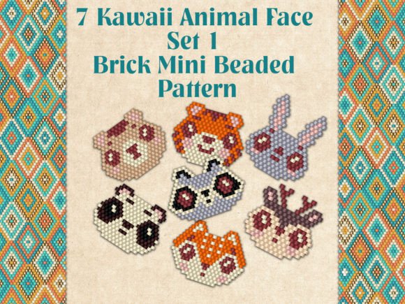 7 Kawaii Animal Face Set 1