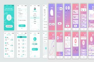8 Ui Ux Mobile App Template Graphic by mahbubalamrasel9 · Creative Fabrica
