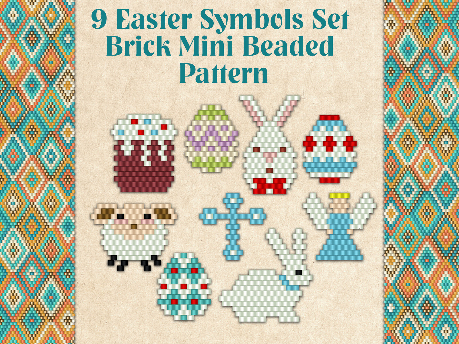 9 Easter Symbols Set