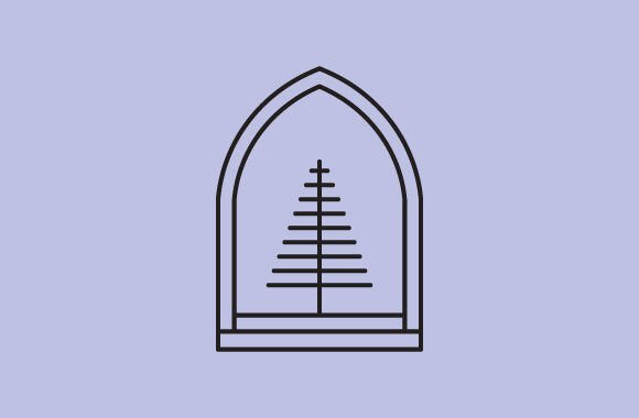 Abstract Tree with Root Icon Vector Logo