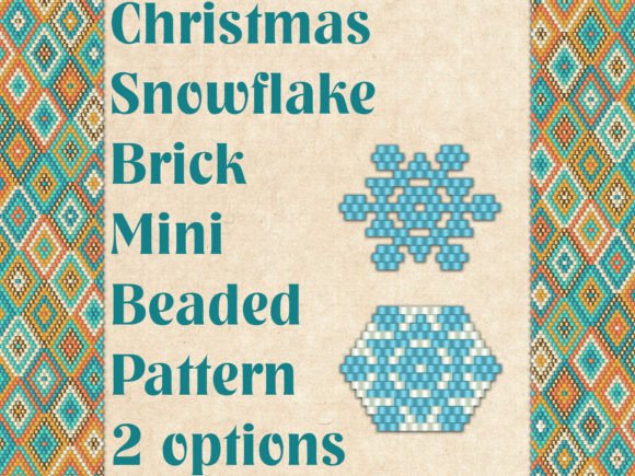 Beaded Christmas Snowflake