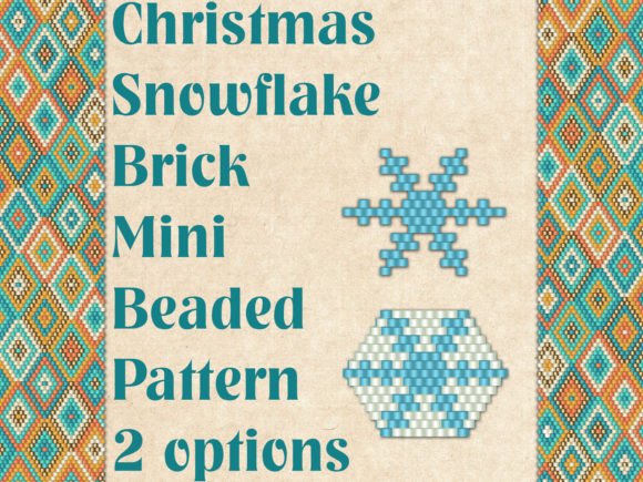 Beaded Christmas Snowflake