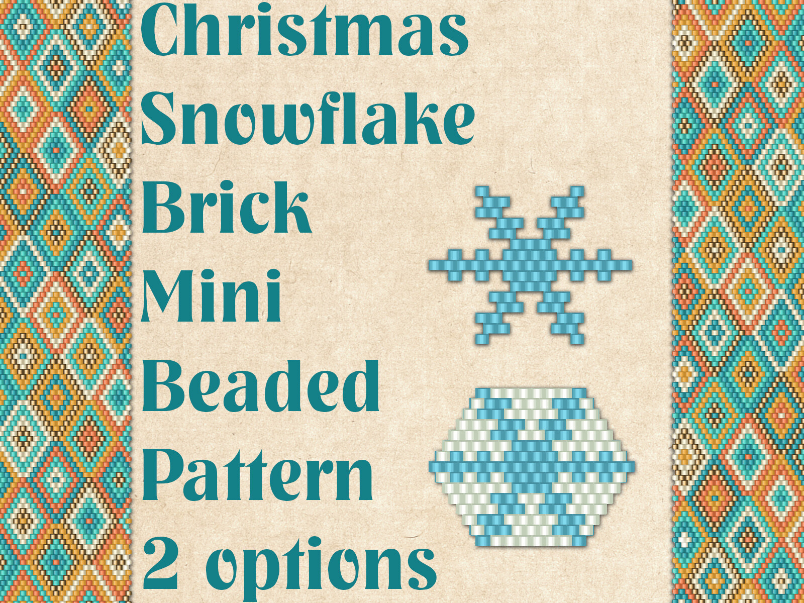 Beaded Christmas Snowflake