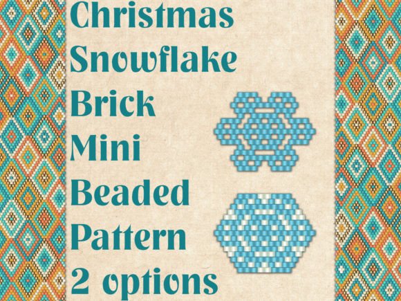 Beaded Christmas Snowflake