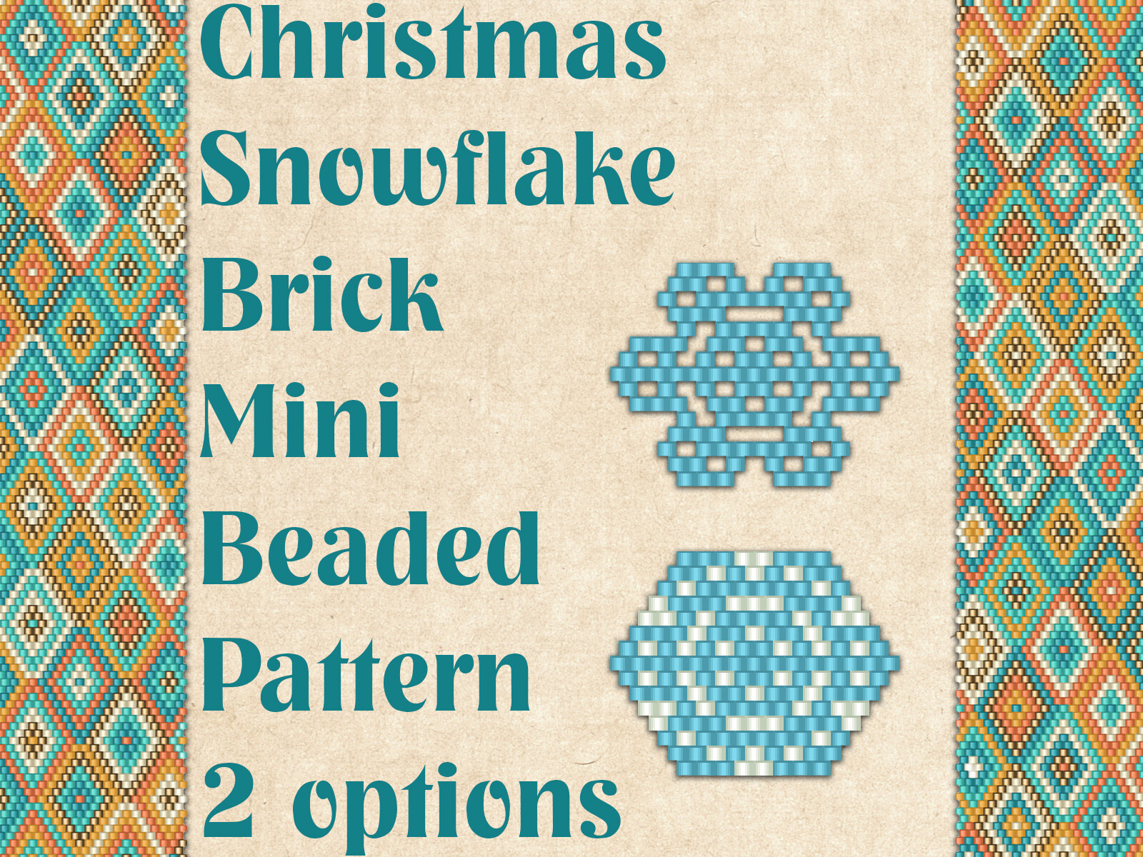 Beaded Christmas Snowflake