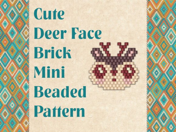 Beaded Cute Deer Face