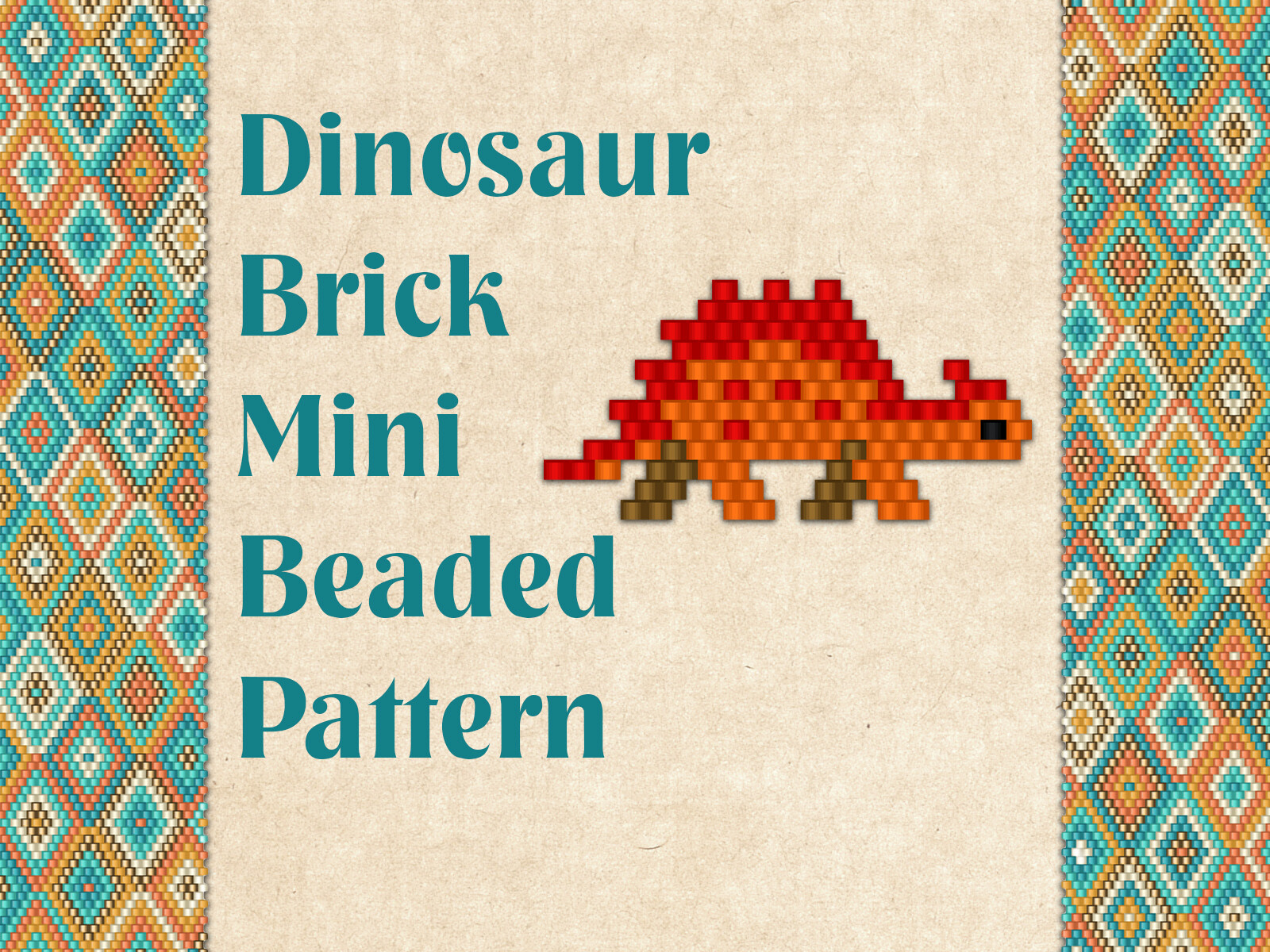 Beaded Dinosaur