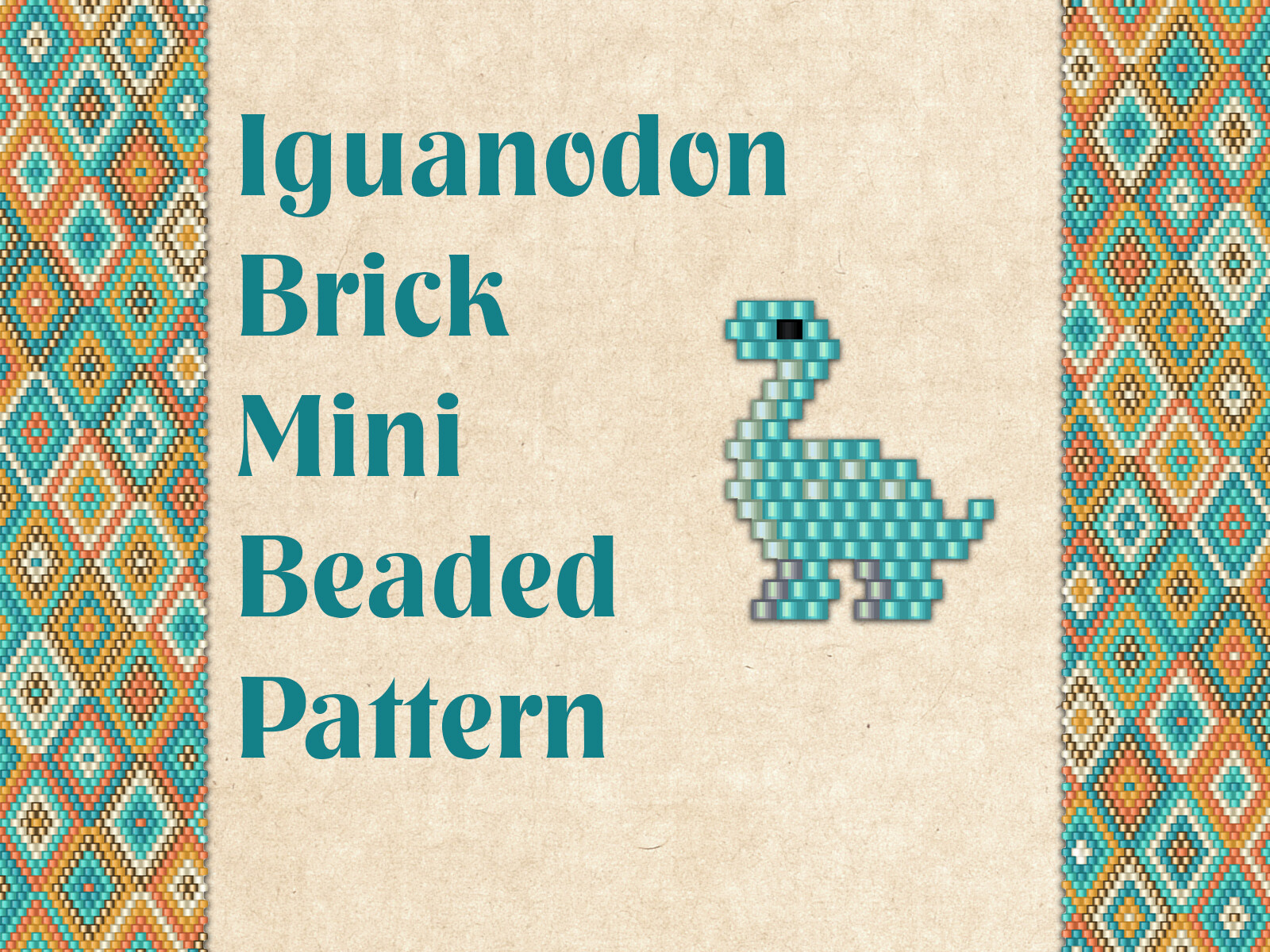 Beaded Dinosaur Iguanodon