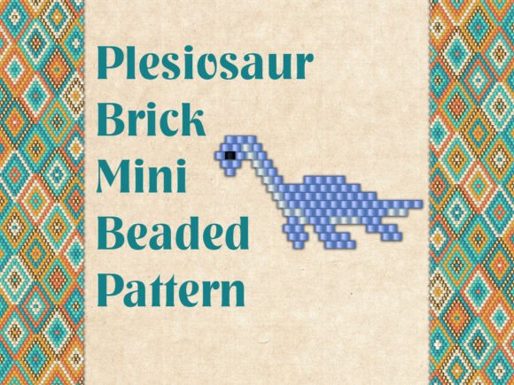 Beaded Dinosaur Plesiosaur