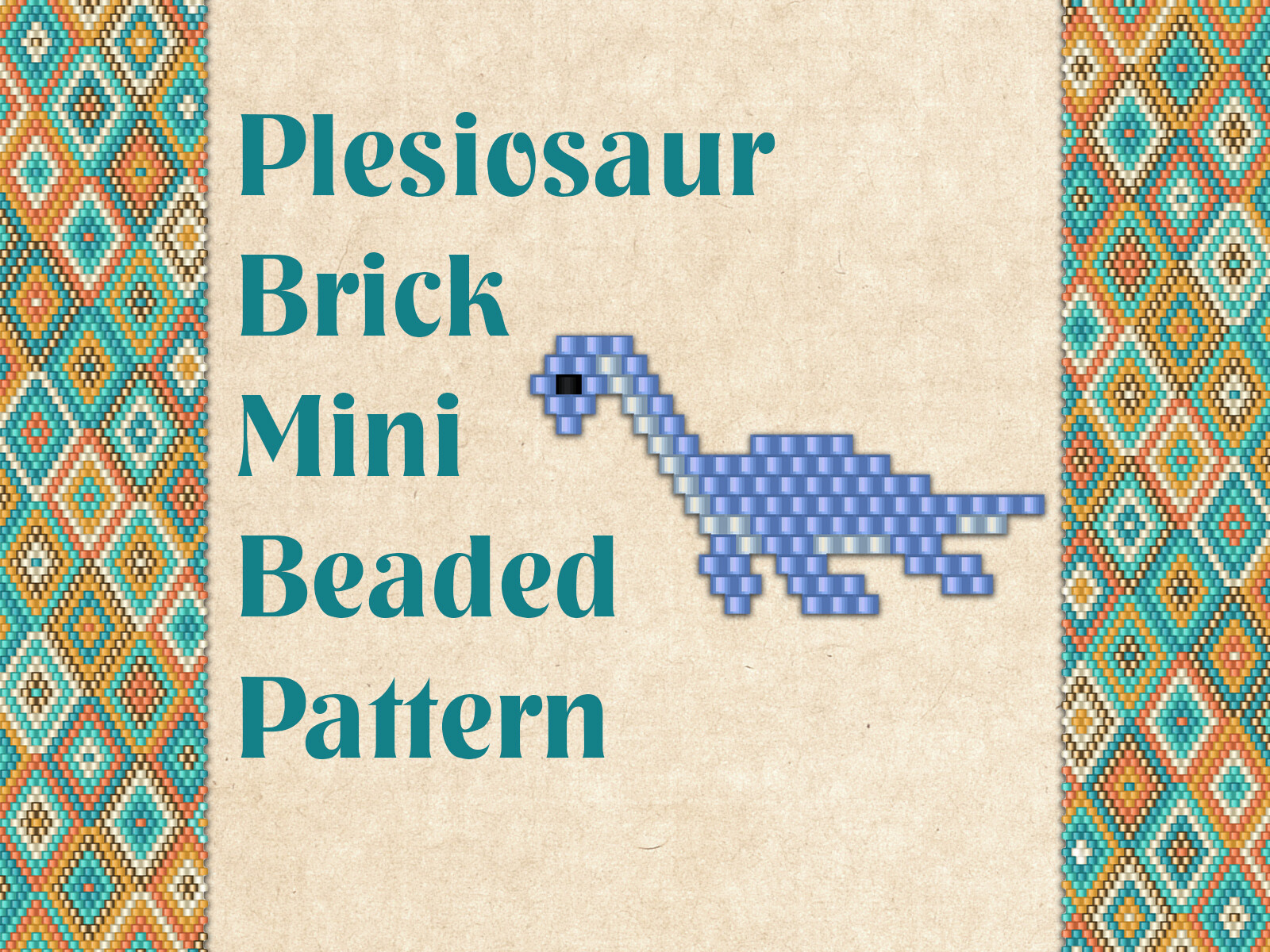 Beaded Dinosaur Plesiosaur