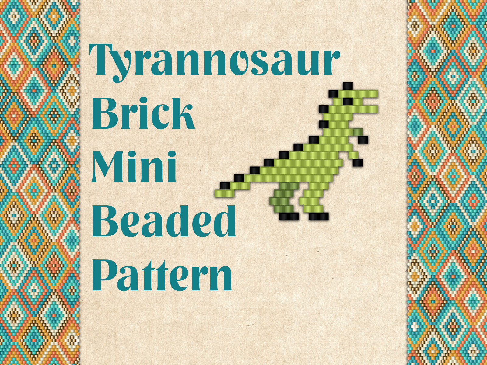 Beaded Dinosaur Tyrannosaur