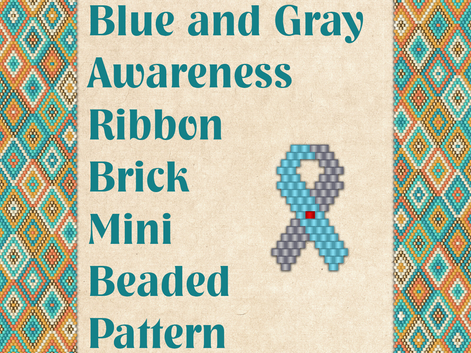Blue and Gray Ribbon