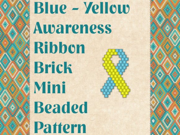 Blue and Yellow Ribbon