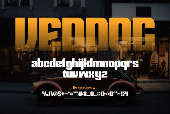 Demoner Font PNG with transparent background - Preview 2