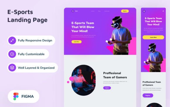 E-Sports Landing Page