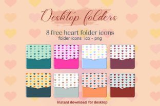 Free Heart Folder Icons Graphic by Ruba Alash · Creative Fabrica