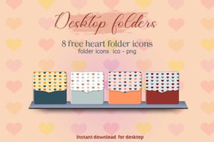 Free Heart Folder Icons Graphic by Ruba Alash · Creative Fabrica