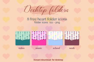 Free Heart Folder Icons Graphic by Ruba Alash · Creative Fabrica