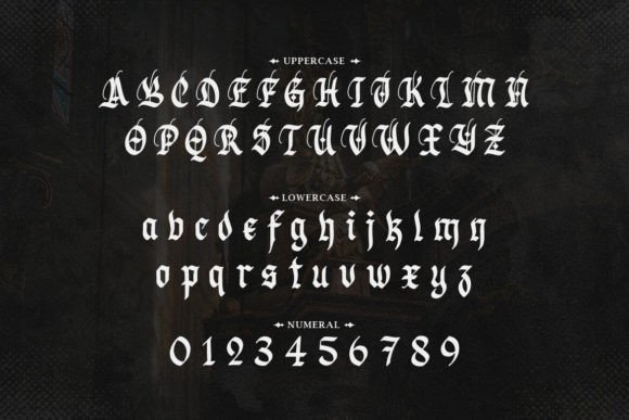 Grafhorn Font PNG with transparent background - Preview 1