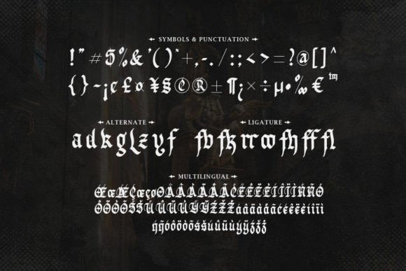 Grafhorn Font PNG with transparent background - Preview 2