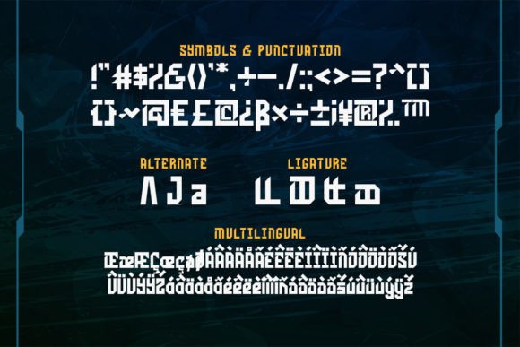 Hallister Font PNG with transparent background - Preview 2