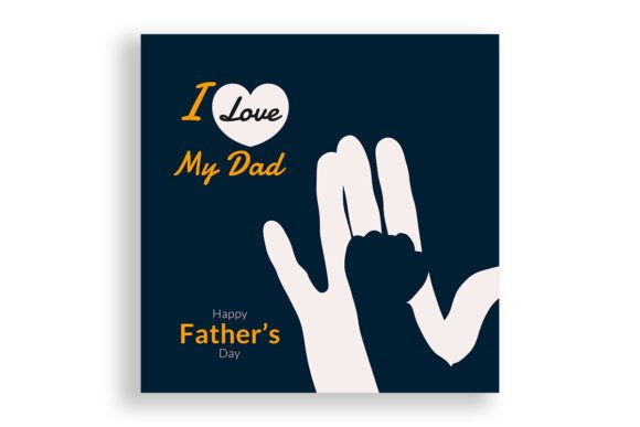Happy Father's Day with Dad and Children