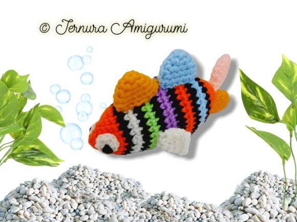 Multicolored Fish Crochet Pattern