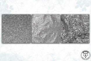 Silver Glitter Digital Paper Background Graphic by mfreem · Creative ...