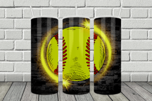 Softball Tumbler Wrap PNG Design Graphic by peangra · Creative Fabrica