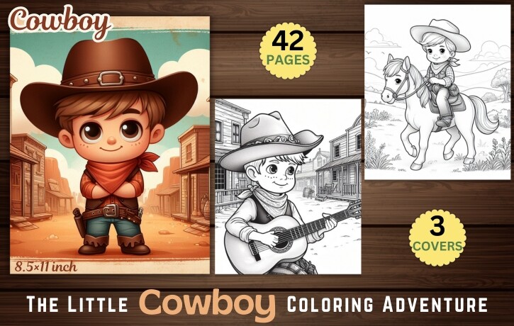 The Little Cowboy Coloring Adventure