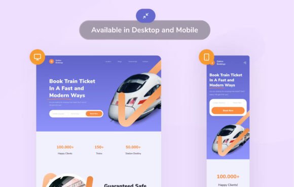 Train Ticket Landing Page